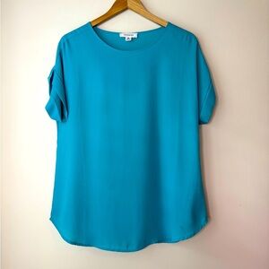 Zenana Teal Women’s lightweight Blouse Size Medium